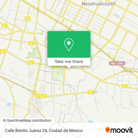 Mapa de Calle Benito Juárez 26