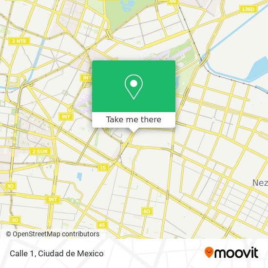 Calle 1 map