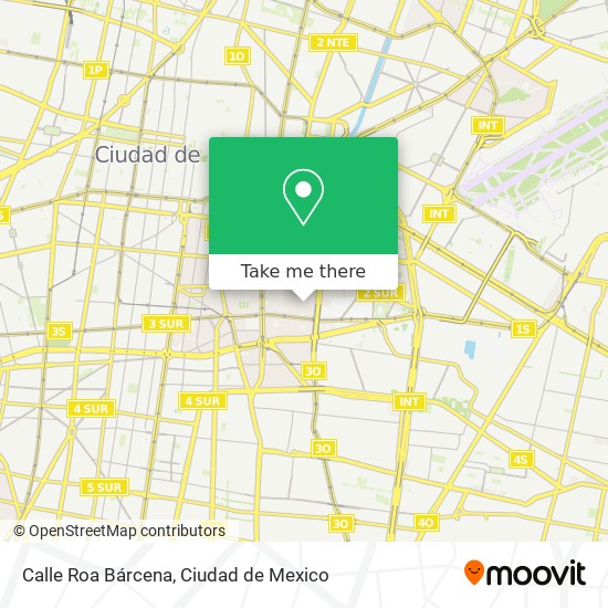 Mapa de Calle Roa Bárcena