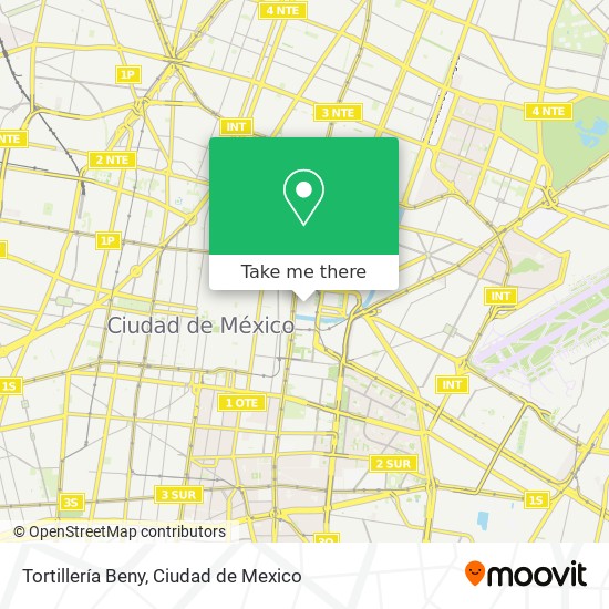 Tortillería Beny map