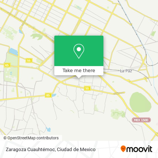 Mapa de Zaragoza Cuauhtémoc