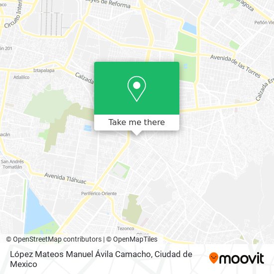 López Mateos Manuel Ávila Camacho map