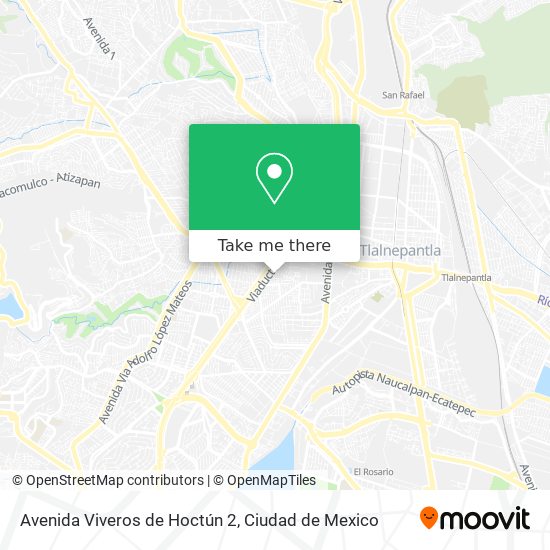 Avenida Viveros de Hoctún 2 map