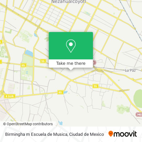 Birmingha m Escuela de Musica map