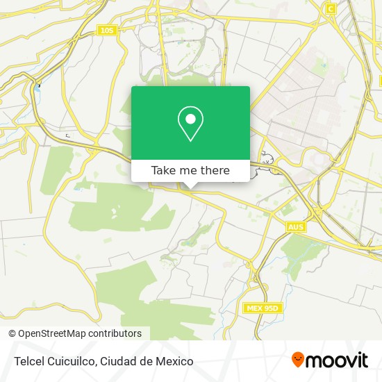 Telcel Cuicuilco map