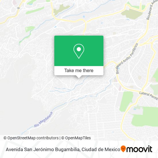 Avenida San Jerónimo Bugambilia map