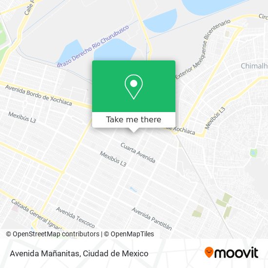 Mapa de Avenida Mañanitas