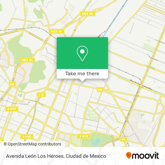 Avenida León Los Héroes map