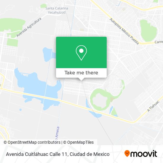 Mapa de Avenida Cuitláhuac Calle 11