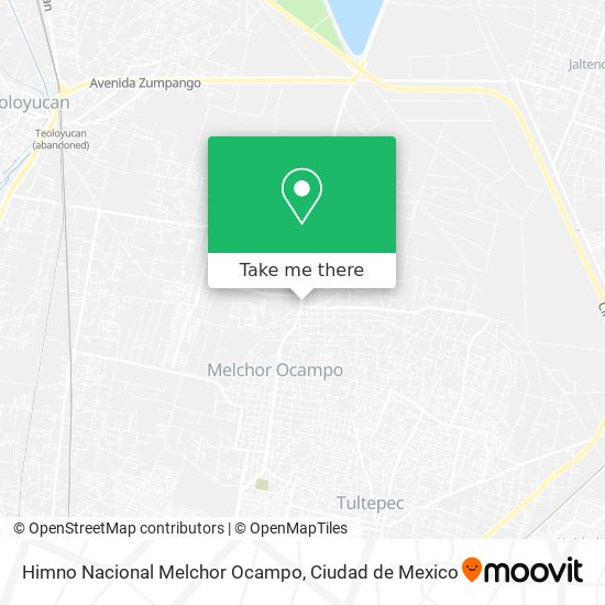 Himno Nacional Melchor Ocampo map