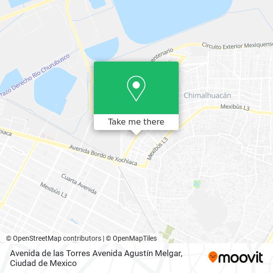 Avenida de las Torres Avenida Agustín Melgar map