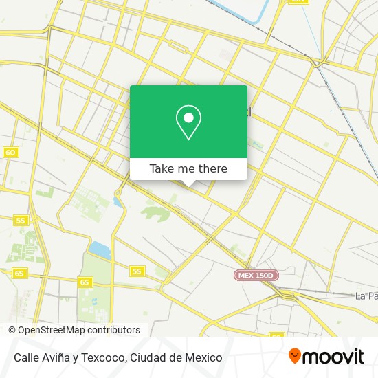 Mapa de Calle Aviña y Texcoco