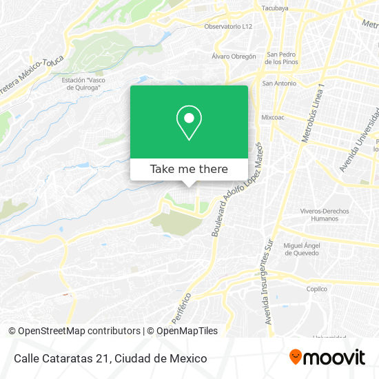 Calle Cataratas 21 map