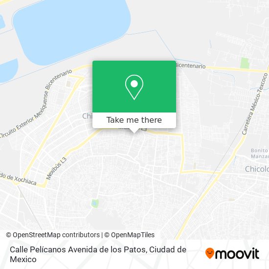 Mapa de Calle Pelícanos Avenida de los Patos