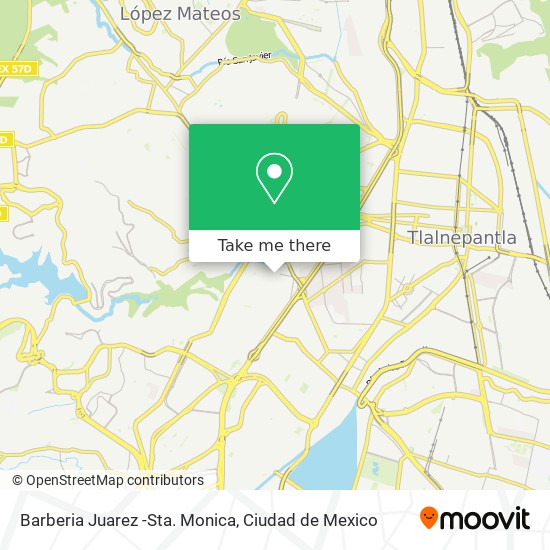 Barberia Juarez -Sta. Monica map