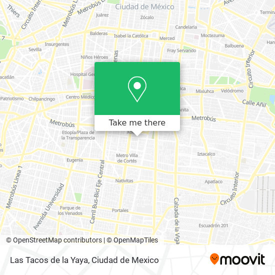 Las Tacos de la Yaya map