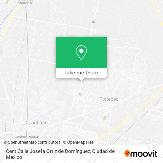 Mapa de Cent Calle Josefa Ortiz de Domínguez