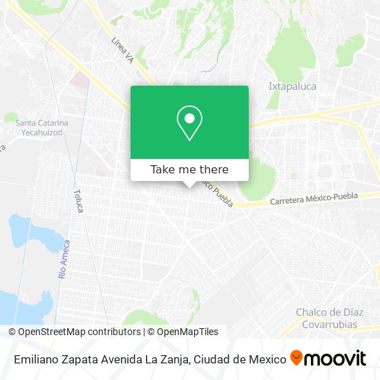 Mapa de Emiliano Zapata Avenida La Zanja