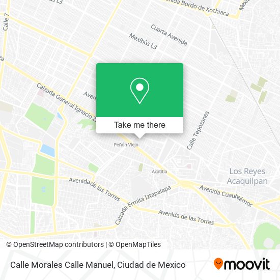 Mapa de Calle Morales Calle Manuel