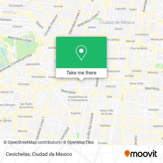Mapa de Cevichelas