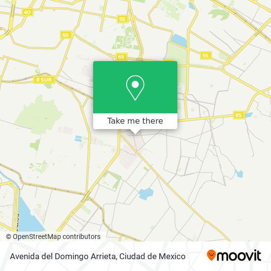 Mapa de Avenida del Domingo Arrieta