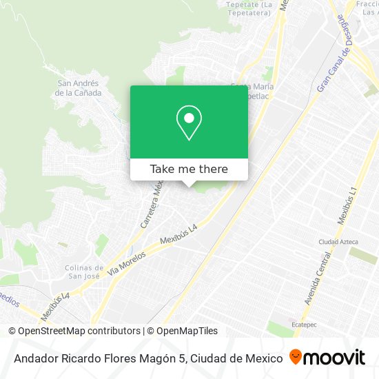 Andador Ricardo Flores Magón 5 map