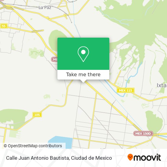 Mapa de Calle Juan Antonio Bautista
