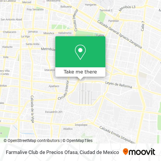 Farmalive Club de Precios Ofasa map