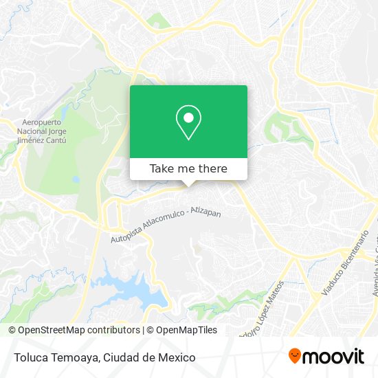 Toluca Temoaya map