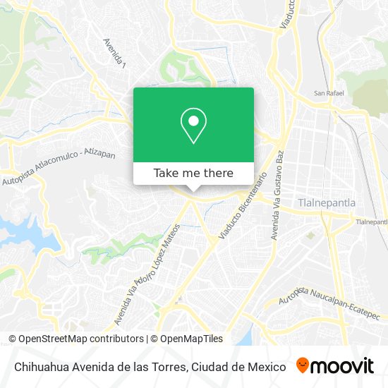 Mapa de Chihuahua Avenida de las Torres