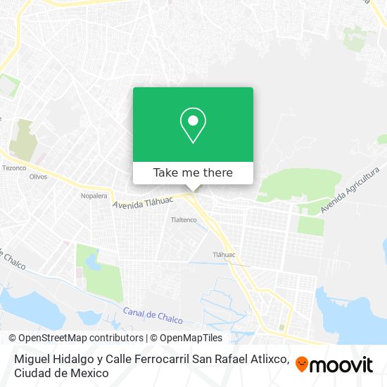 Miguel Hidalgo y Calle Ferrocarril San Rafael Atlixco map