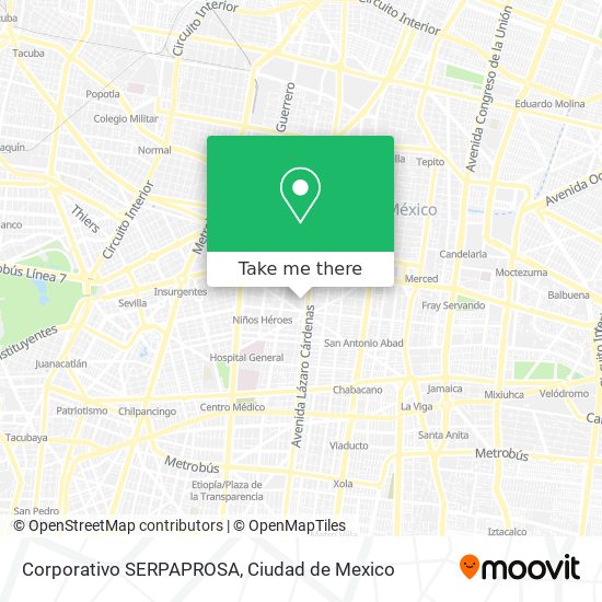 Mapa de Corporativo SERPAPROSA