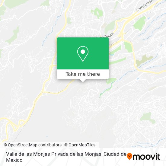 Valle de las Monjas Privada de las Monjas map