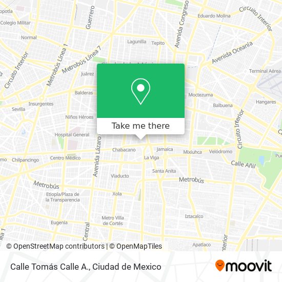 Mapa de Calle Tomás Calle A.