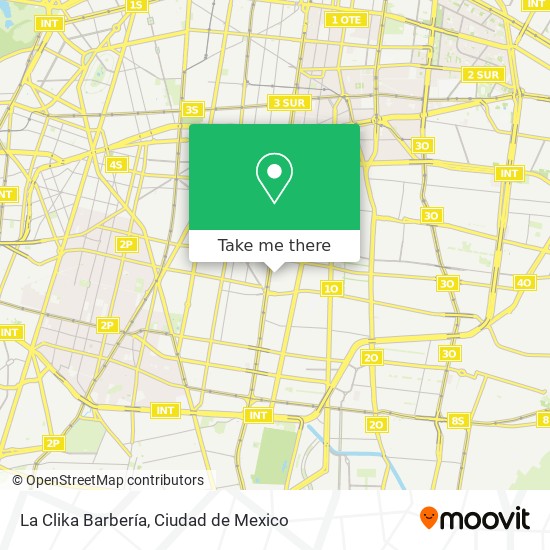 Mapa de La Clika Barbería