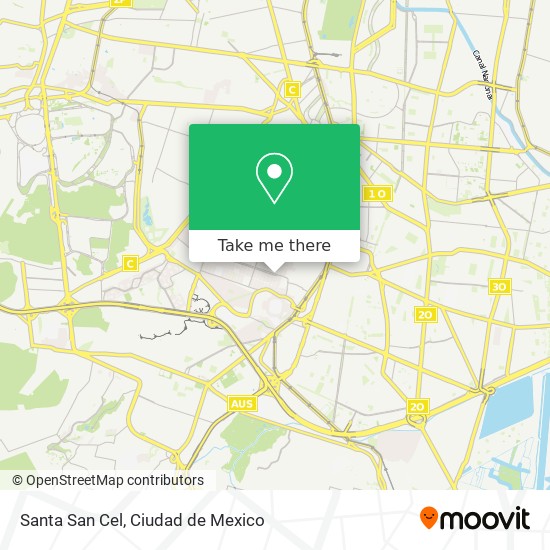 Santa San Cel map
