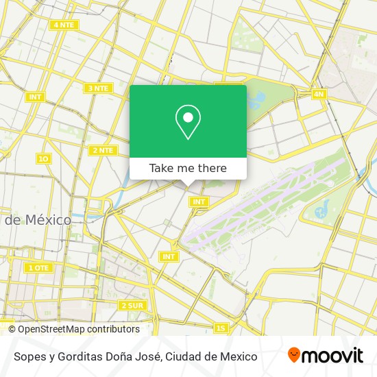 Mapa de Sopes y Gorditas Doña José