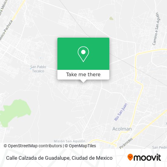 Mapa de Calle Calzada de Guadalupe