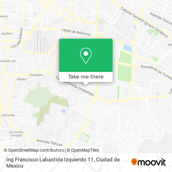 Ing Francisco Labastida Izquierdo 11 map