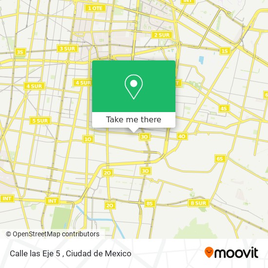 Mapa de Calle las Eje 5