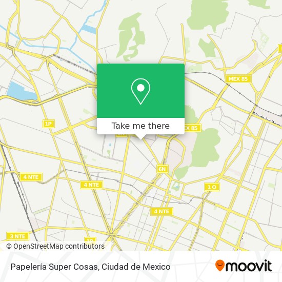 Papelería Super Cosas map