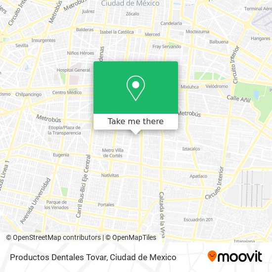 Productos Dentales Tovar map