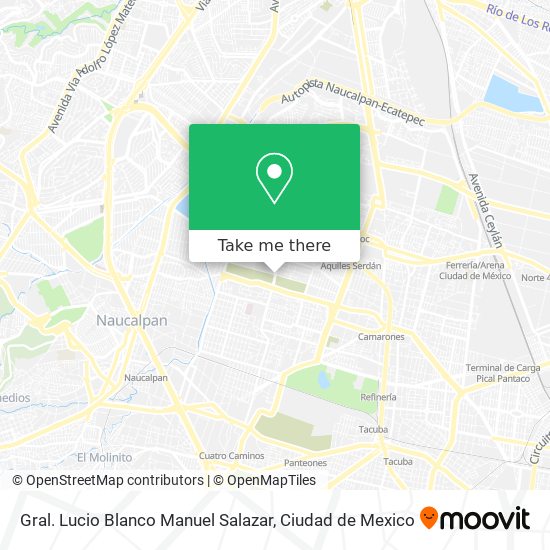 Gral. Lucio Blanco Manuel Salazar map