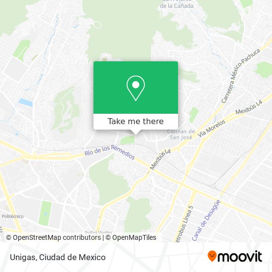 Mapa de Unigas