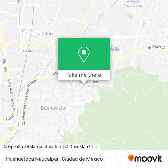 Mapa de Huehuetoca Naucalpan