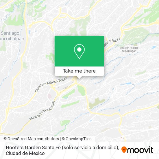 Hooters Garden Santa Fe (sólo servicio a domicilio) map