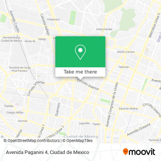 Mapa de Avenida Paganini 4