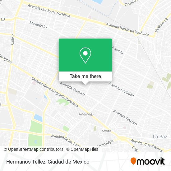 Hermanos Téllez map