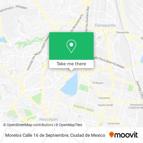 Morelos Calle 16 de Septiembre map
