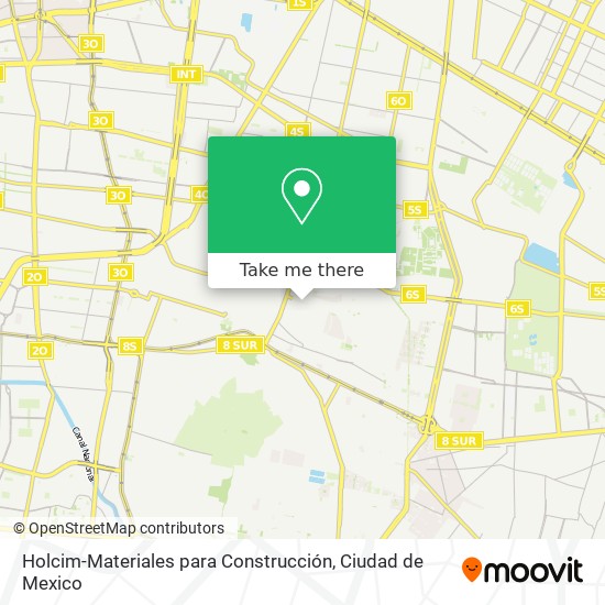 Holcim-Materiales para Construcción map